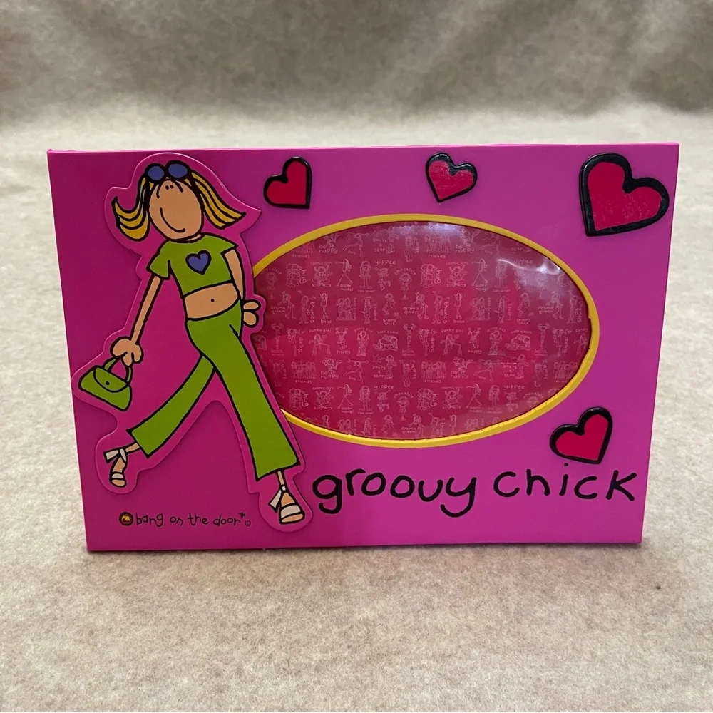 Bang on the Door Groovy Chick Y2K 2000’s Neon Pink Photo Picture Frame Target